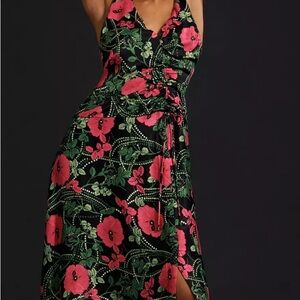 Maeve (Anthropologie) Ruched Midi Dress